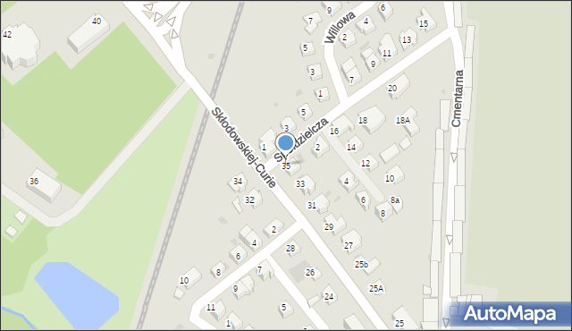 Lubin, Skłodowskiej-Curie Marii, 35, mapa Lubin