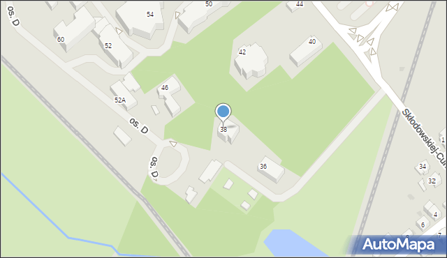 Lubin, Skłodowskiej-Curie Marii, 38, mapa Lubin