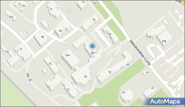 Lubin, Skłodowskiej-Curie Marii, 56, mapa Lubin