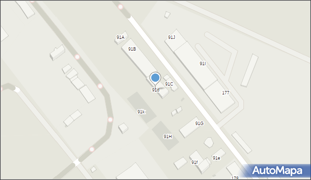 Lubin, Skłodowskiej-Curie Marii, 91d, mapa Lubin