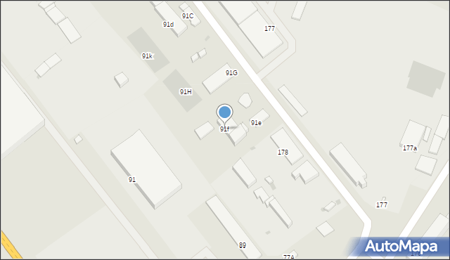 Lubin, Skłodowskiej-Curie Marii, 91f, mapa Lubin