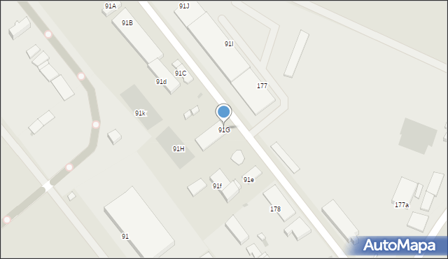 Lubin, Skłodowskiej-Curie Marii, 91G, mapa Lubin