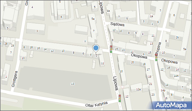 Lublin, Skłodowskiej-Curie Marii, 2, mapa Lublina