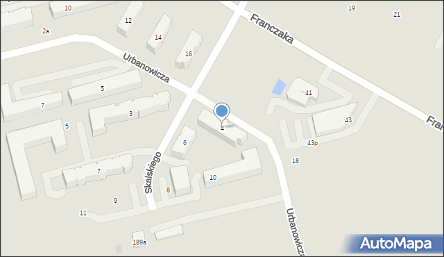 Lublin, Skalskiego Stanisława, gen., 4, mapa Lublina