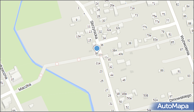 Lublin, Skrzynicka, 19a, mapa Lublina