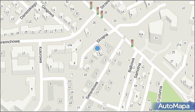 Lublin, Skrajna, 6, mapa Lublina