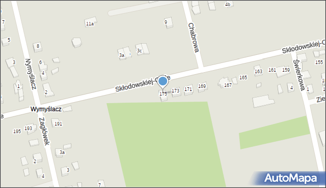 Lubliniec, Skłodowskiej-Curie Marii, 175, mapa Lubliniec