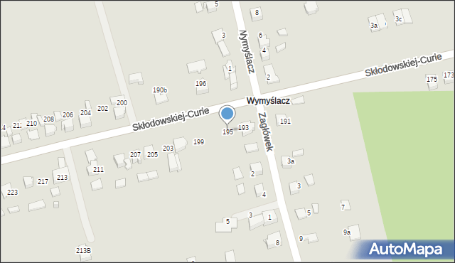 Lubliniec, Skłodowskiej-Curie Marii, 195, mapa Lubliniec