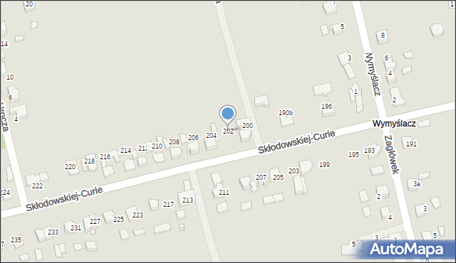 Lubliniec, Skłodowskiej-Curie Marii, 202, mapa Lubliniec