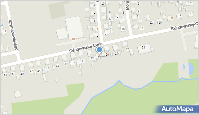 Lubliniec, Skłodowskiej-Curie Marii, 31, mapa Lubliniec