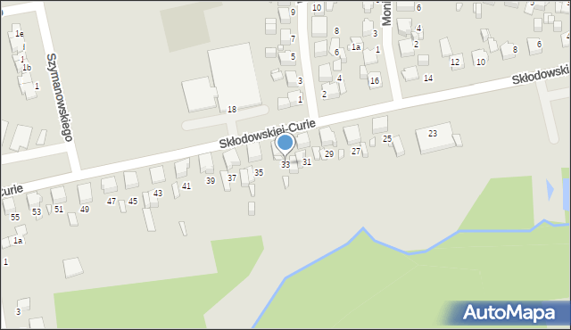 Lubliniec, Skłodowskiej-Curie Marii, 33, mapa Lubliniec