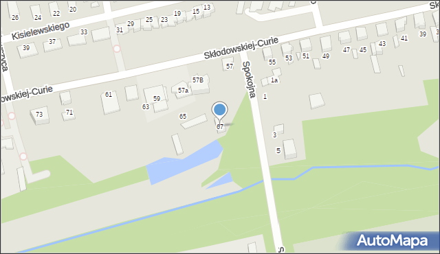 Lubliniec, Skłodowskiej-Curie Marii, 67, mapa Lubliniec