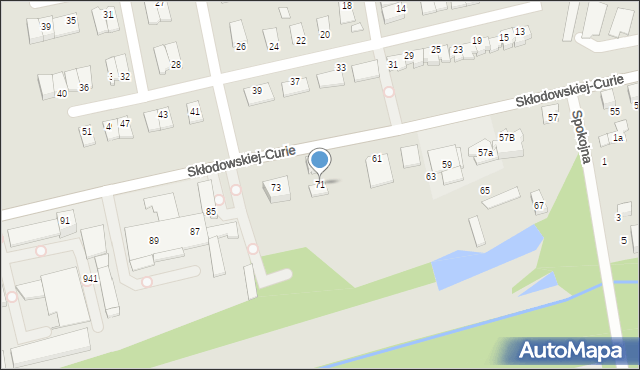 Lubliniec, Skłodowskiej-Curie Marii, 71, mapa Lubliniec