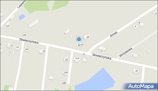 Lubniewice, Skwierzyńska, 30, mapa Lubniewice