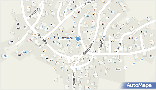 Luszowice, Skargi Piotra, ks., 1, mapa Luszowice