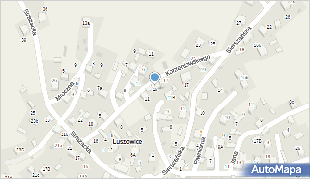 Luszowice, Skargi Piotra, ks., 15, mapa Luszowice