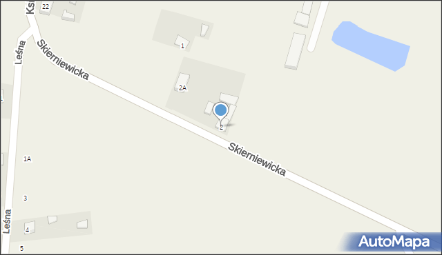 Łyszkowice, Skierniewicka, 2, mapa Łyszkowice