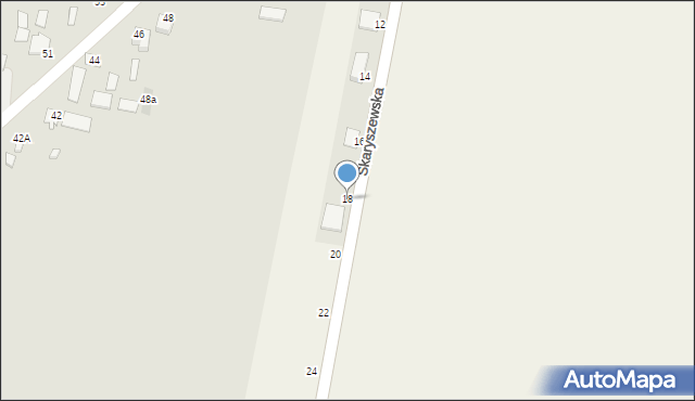 Maków, Skaryszewska, 18, mapa Maków