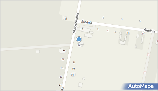 Maków, Skaryszewska, 9k, mapa Maków