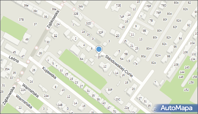 Marki, Skłodowskiej-Curie Marii, 10, mapa Marki