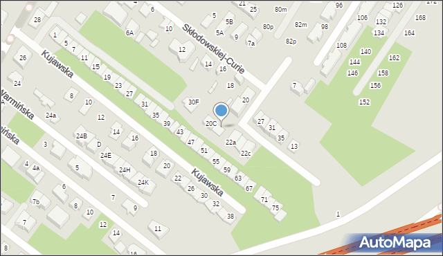 Marki, Skłodowskiej-Curie Marii, 20D, mapa Marki