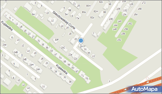 Marki, Skłodowskiej-Curie Marii, 27, mapa Marki