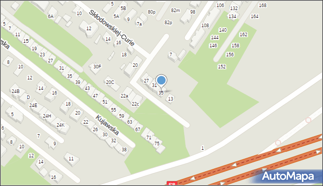 Marki, Skłodowskiej-Curie Marii, 35, mapa Marki