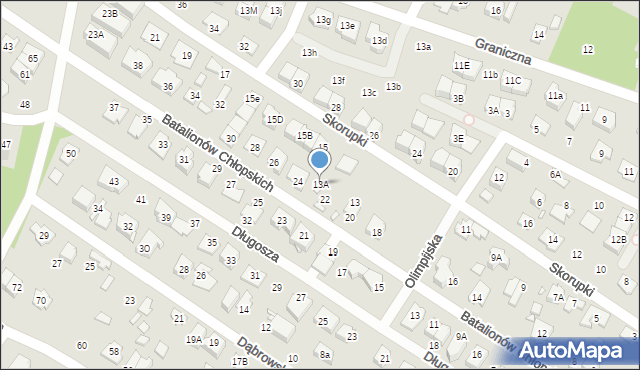 Marki, Skorupki Ignacego Jana, ks., 13A, mapa Marki