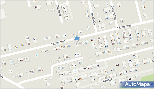 Marki, Skowronia, 23, mapa Marki