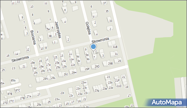 Marki, Skowronia, 5, mapa Marki