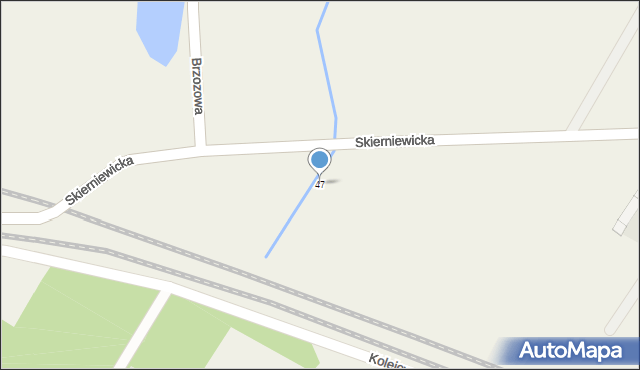 Marków-Towarzystwo, Skierniewicka, 47, mapa Marków-Towarzystwo