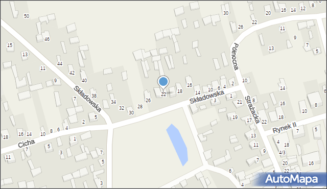 Michów, Składowska, 22, mapa Michów