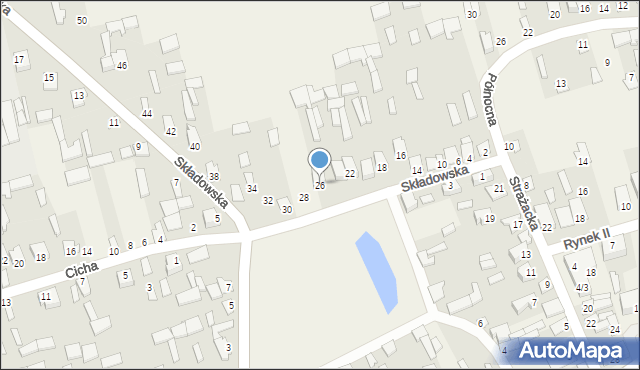 Michów, Składowska, 26, mapa Michów