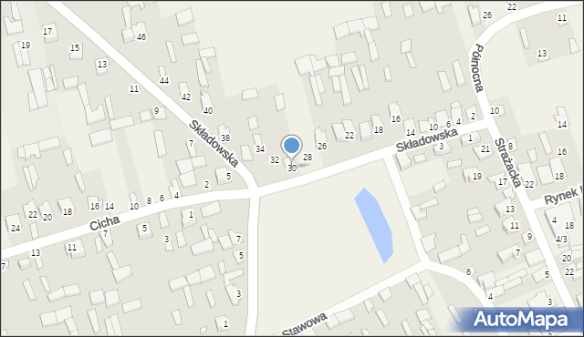 Michów, Składowska, 30, mapa Michów