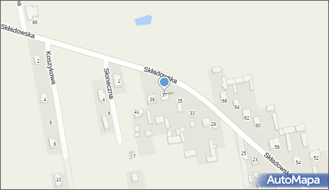 Michów, Składowska, 37, mapa Michów