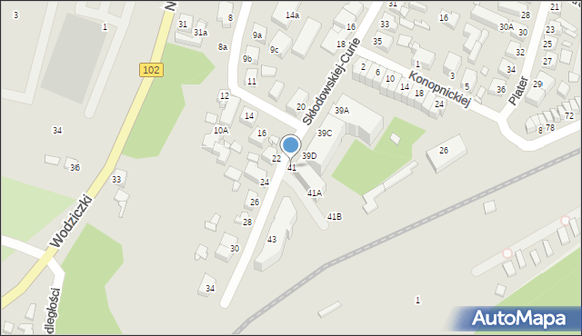 Międzyzdroje, Skłodowskiej-Curie Marii, 41, mapa Międzyzdroje