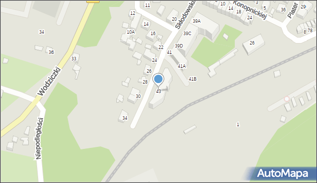 Międzyzdroje, Skłodowskiej-Curie Marii, 43, mapa Międzyzdroje