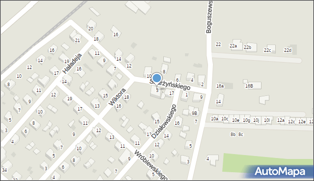 Mielec, Skarżyńskiego, 3, mapa Mielca