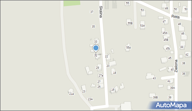 Mikołów, Skalna, 31, mapa Mikołów