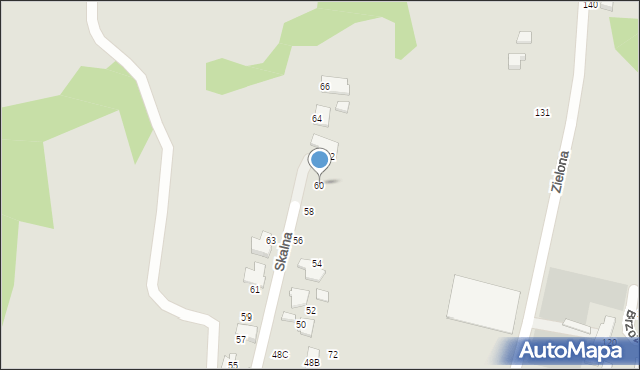 Mikołów, Skalna, 60, mapa Mikołów