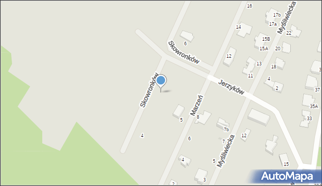 Milanówek, Skowronków, 8, mapa Milanówek
