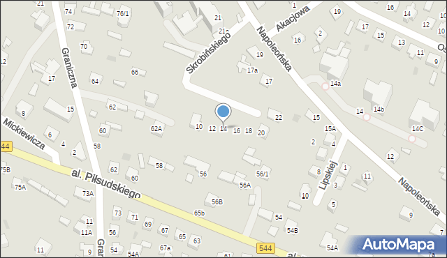 Mława, Skrobińskiego Józefa, 14, mapa Mława