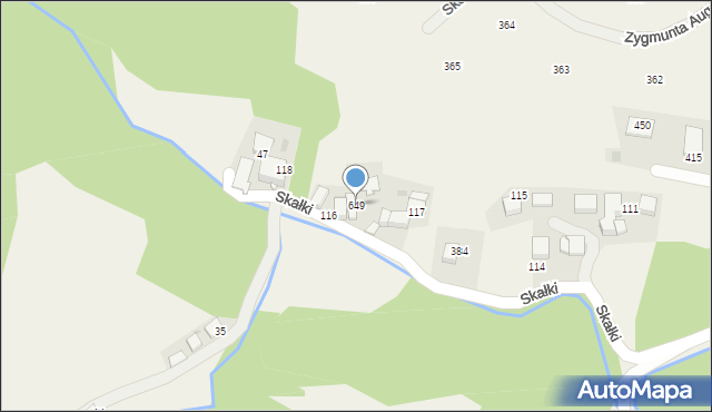 Mników, Skałki, 24, mapa Mników