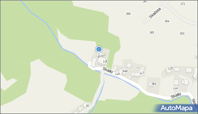 Mników, Skałki, 30, mapa Mników