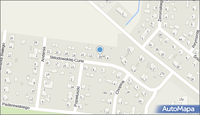 Mogilno, Skłodowskiej-Curie Marii, 10, mapa Mogilno