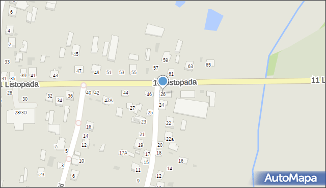 Mordy, Skorupki Ignacego Jana, ks., 26, mapa Mordy