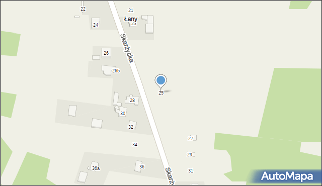 Morsko, Skarżycka, 25, mapa Morsko