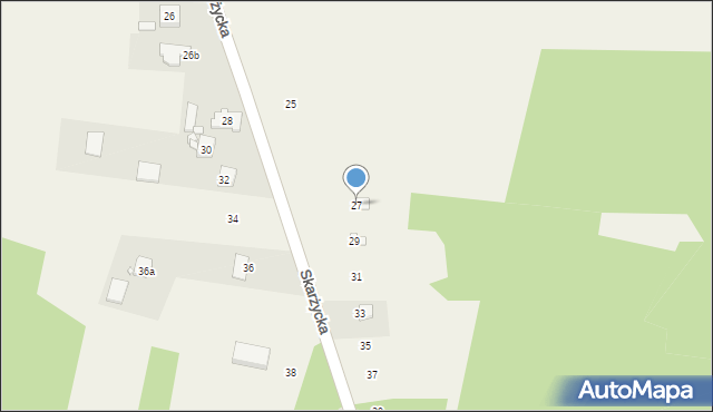 Morsko, Skarżycka, 27, mapa Morsko