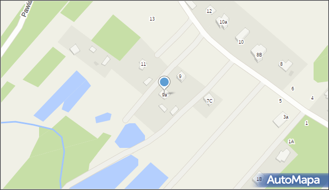 Mościska, Skowronkowa, 9a, mapa Mościska