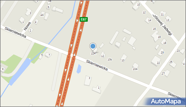 Mszczonów, Skierniewicka, 12A, mapa Mszczonów